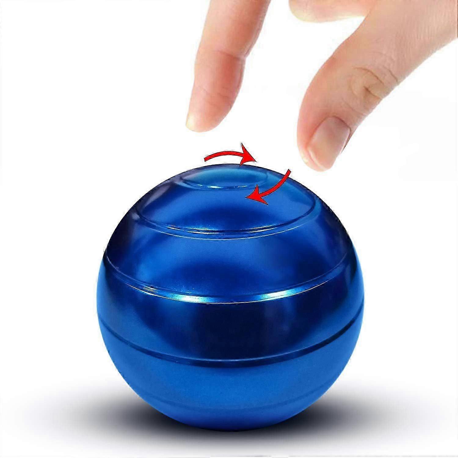JUSCH Fingertip Top Spherical Toy Table Top Ball Top - Small Blue