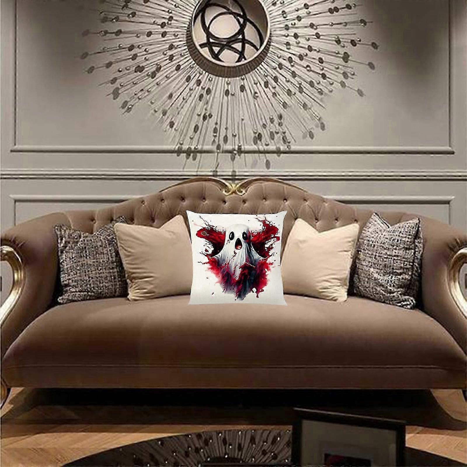 Halloween Decorations Halloween Ghost Linen Pillowcase Enhance Your Holiday Party Decor With This Style Linen Pillowcase.