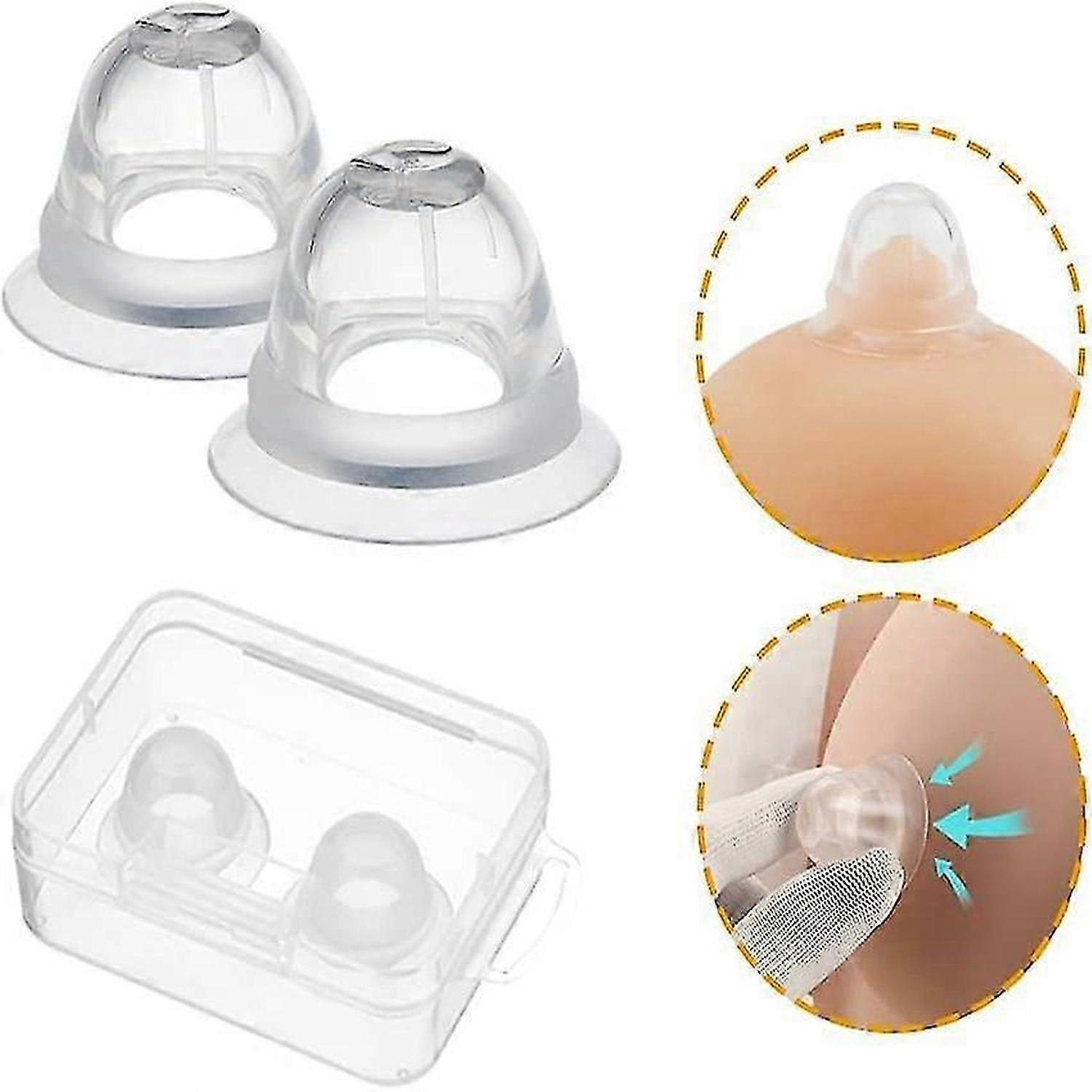 KINZON Nipple Protector, Nipple Corrector For Inverted, Flat And Shy Nipples, Nipple Shield, Nipple Suckers Pullers Can Be Used For Breastfeeding Or W
