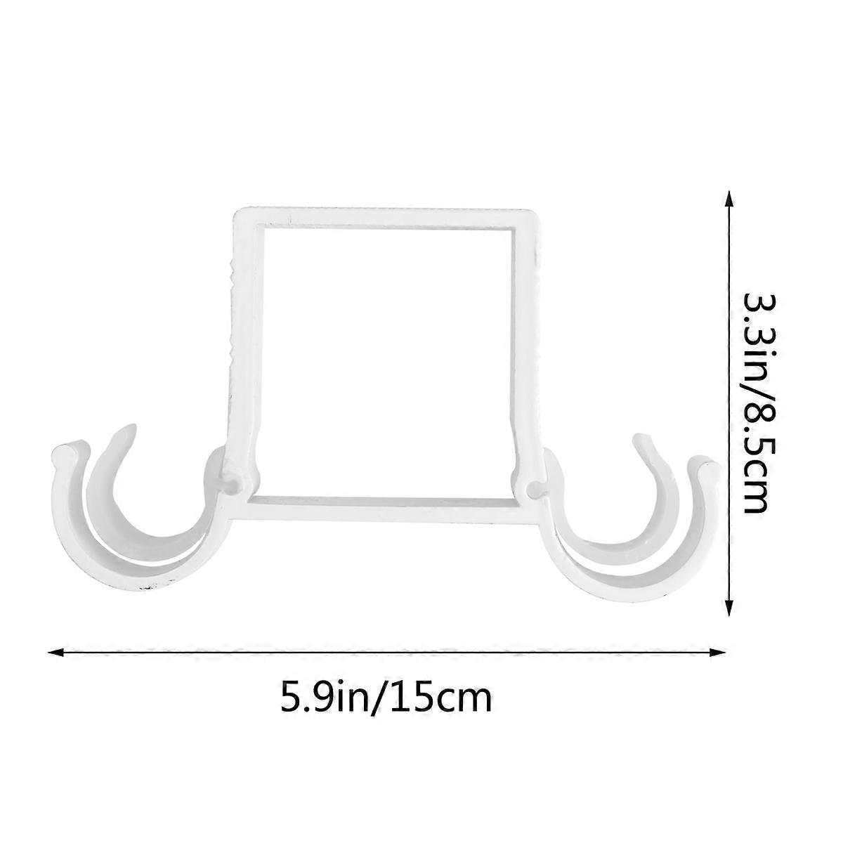 Heavy Duty Curtain Rod Mounting Bracket 2Pcs For Curtains Home Decoration White Easy Installation