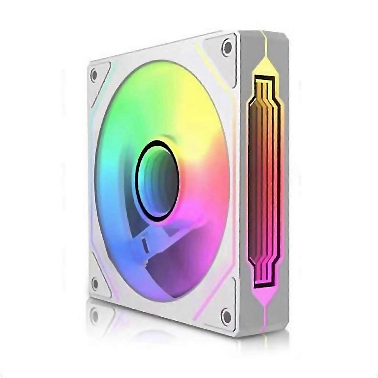 For The Fan Side Of The Prism Chassis Supports Argb Synchronized White