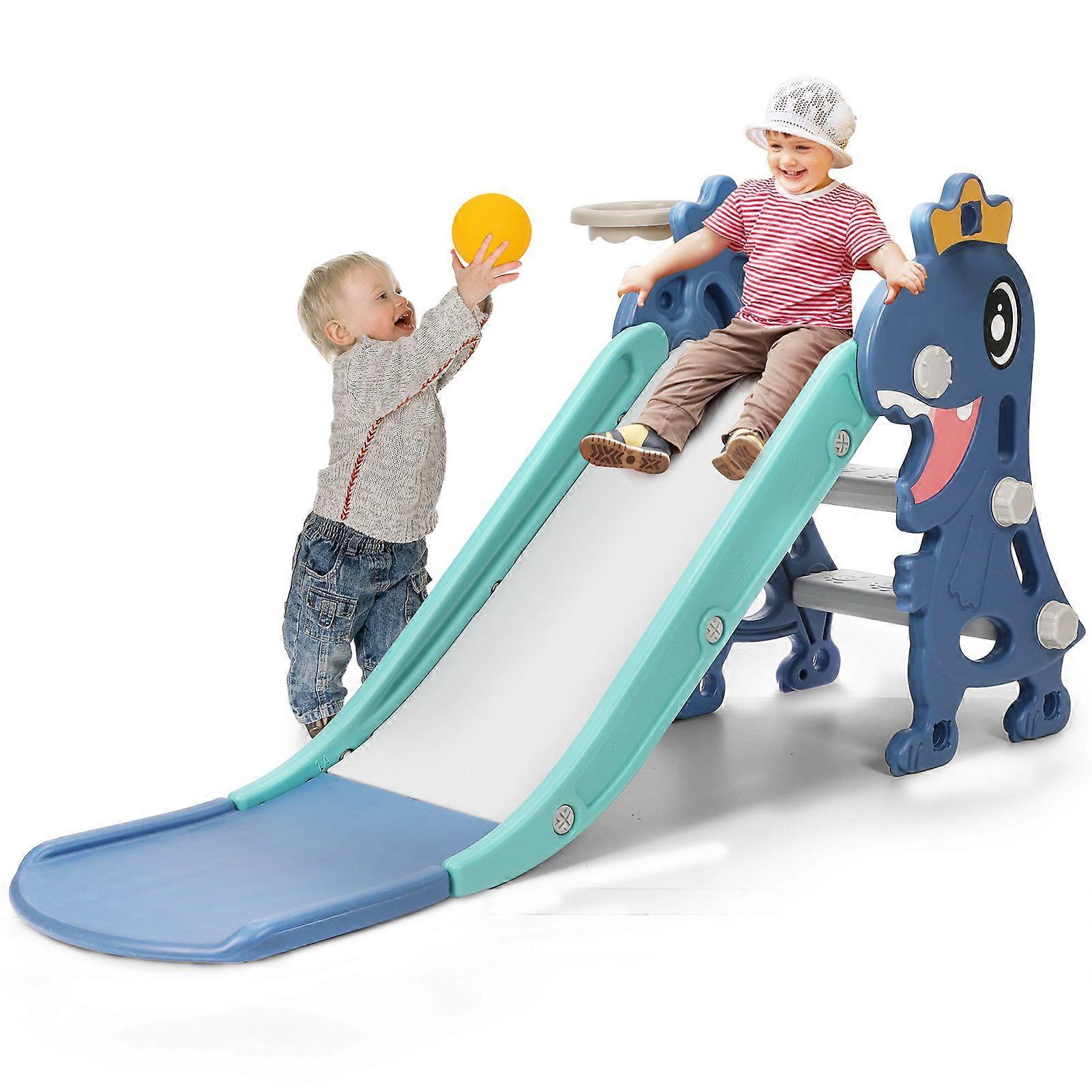 Children Slide Blue Gray