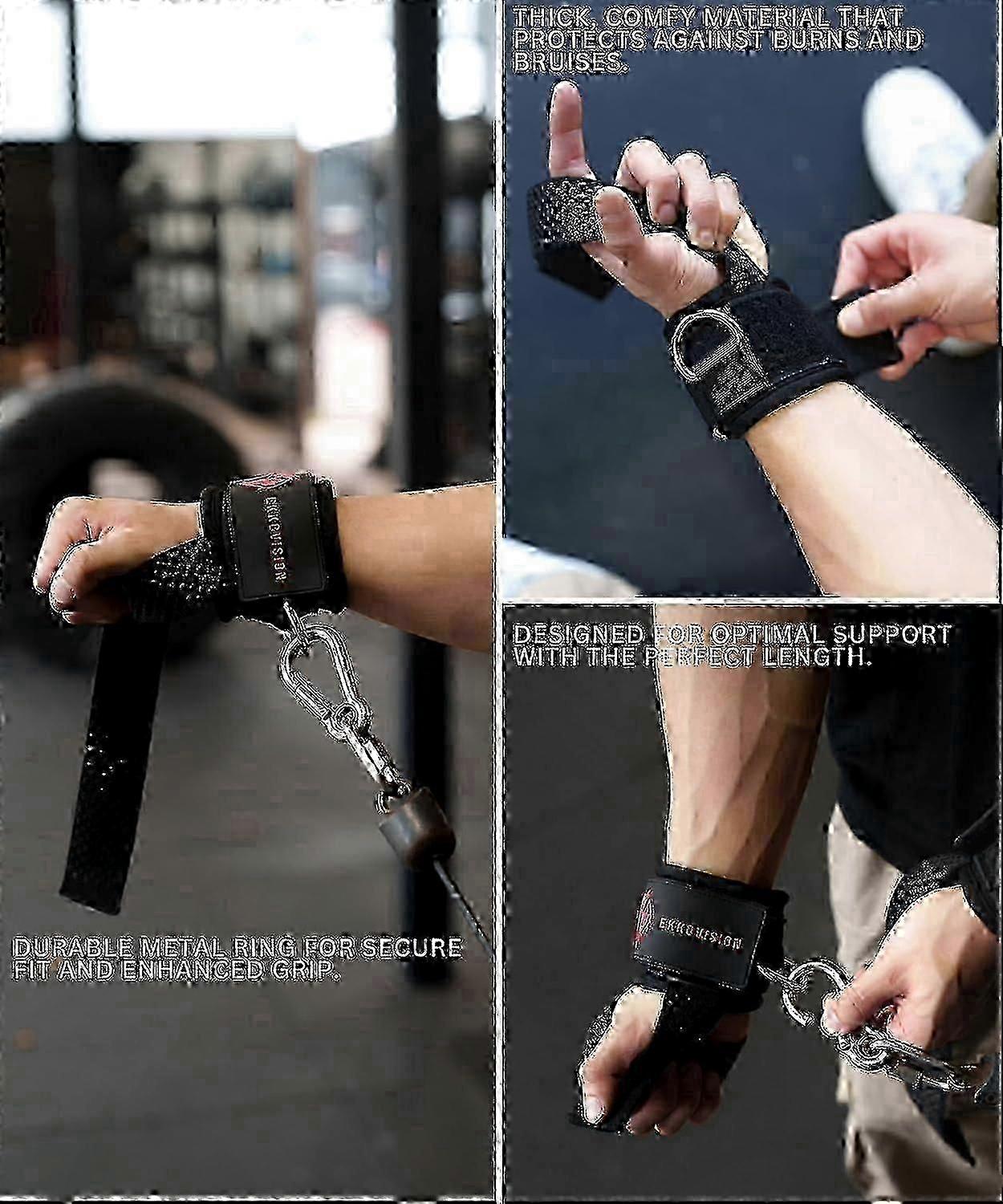 Ekko Weight Lifting Straps for Men, Thick Comfortable Wrist Support, Secure Fit Lifting Straps
