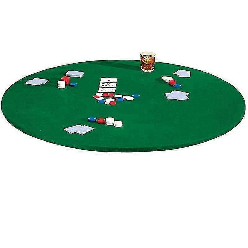 Round Gaming Table Cover Form Fitting Table Cloth Elastic Fit Felt Poker Table Cover Protector