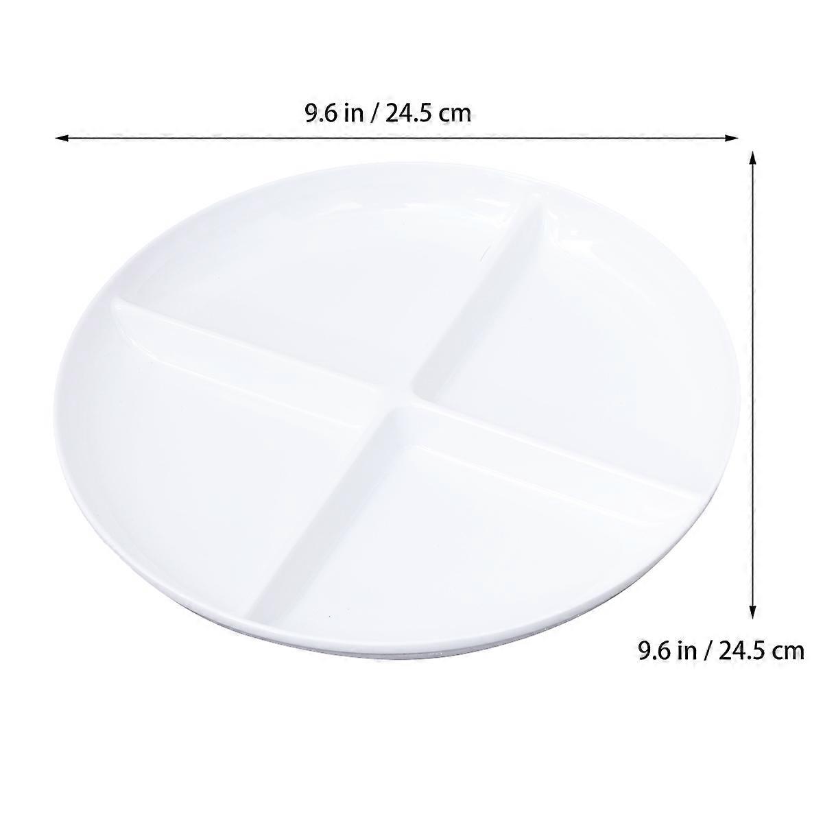 Fruit Plate Food Tray for Kitchen Use 4 Compartment