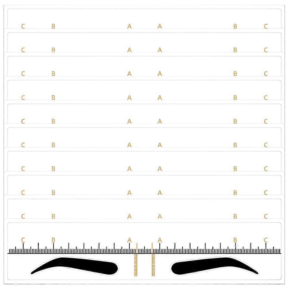 Eyebrow Positioning Ruler for Eyebrow Shaping Tool 50Pcs PVC