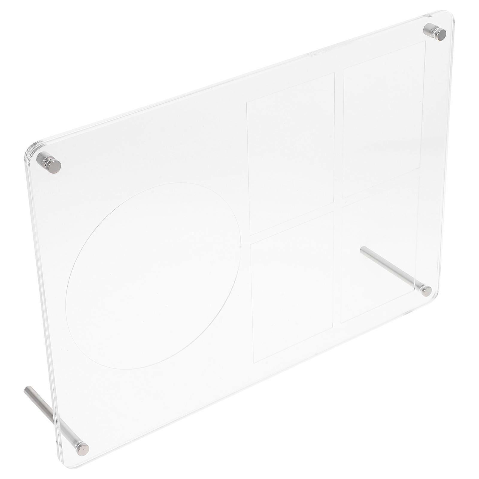 Transparent Cd Display Stand Acrylic Holder for 3Pcs Photocard and Cd