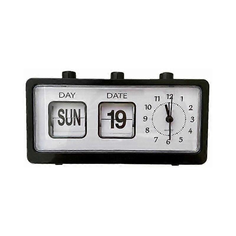 Generic Manual Flip Clock Calendar Reminder Bedside Clock Digital Clock for