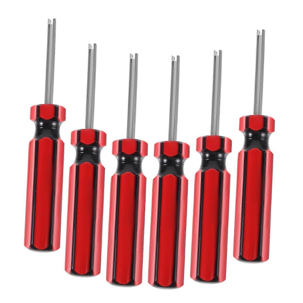 Valve Stem Core Removal Tool 6Piece Set Durable Valve Core Installation Tool For Easy Replacement