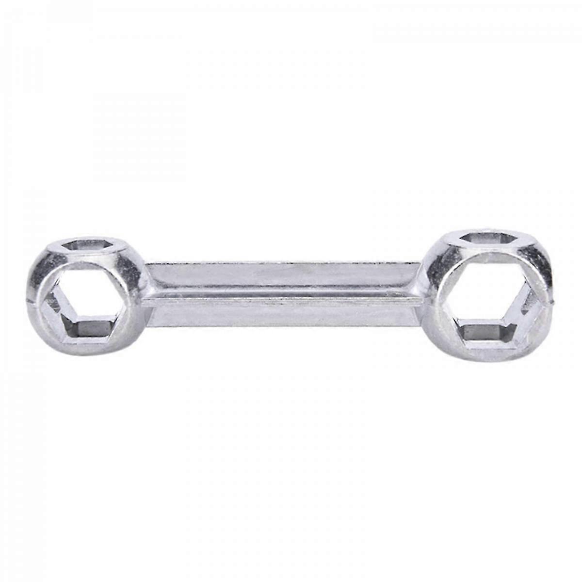 Practical hexagonal bone wrench made of aluminum alloy, a tool for home and car repairs.