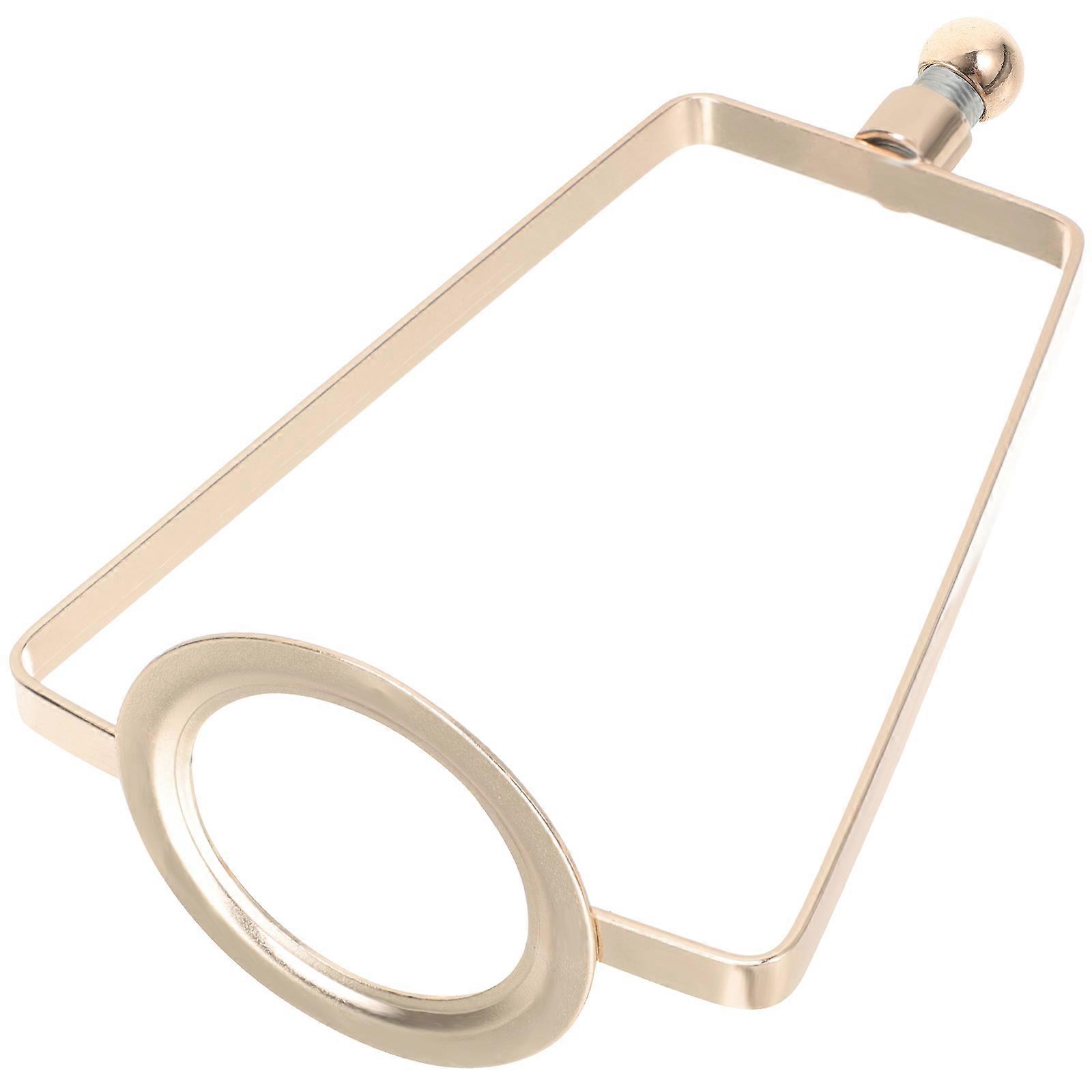 Lamp Harp Adapter 5Pcs Simple Golden Lamp Shade Holder For DIY Projects Rectangular Shape Suitable For General Consumers