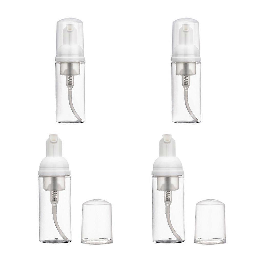 Plastic Foaming Bottle Mousse Container Ideal For Travel And Cosmetic Users Featuring Round Shape In White Color Made Of Durable ABS Material 4Pcs