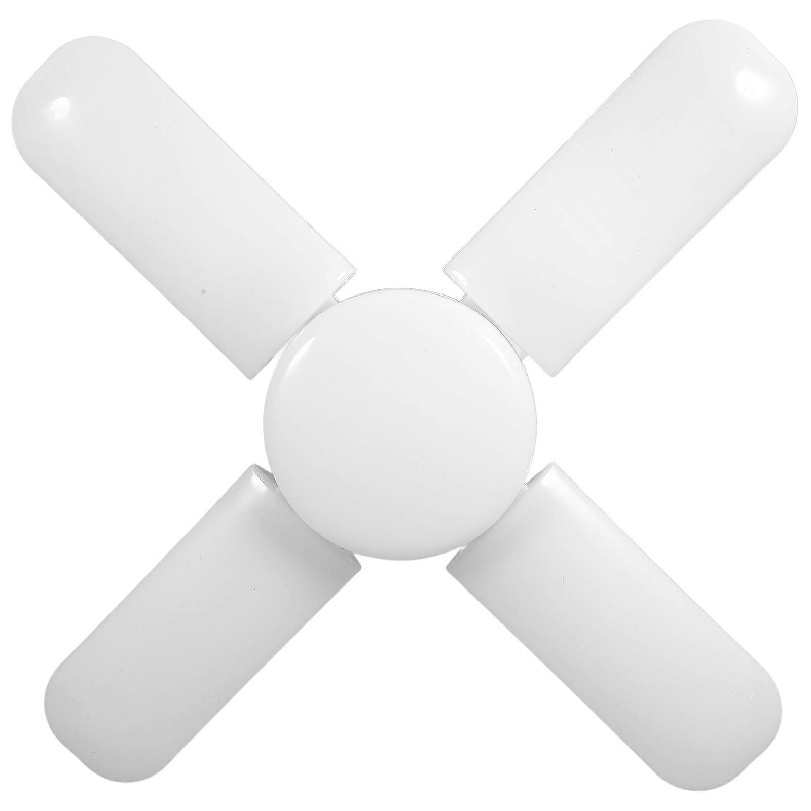 Energy Efficient 60W LED Bulbs Foldable Designed For Dining Room Featuring a Four-leaf Clover Shape In White 1Pcs