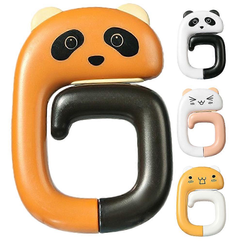 Bendable Panda Shape Backpack Hooks with 16Pcs for Home Use