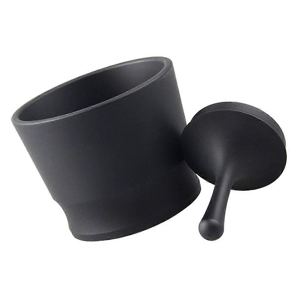Coffee Container Aluminum Alloy Cup for Storage Use 2Sets Black