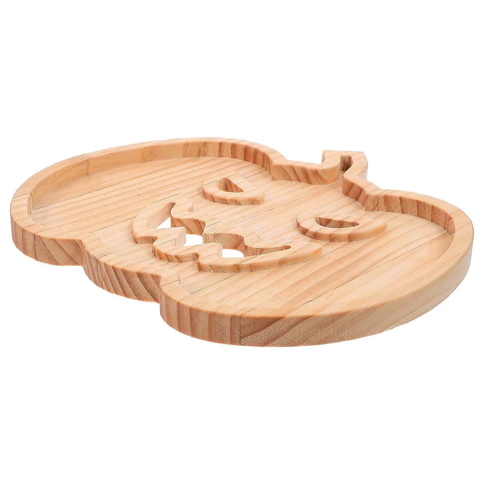 Creative Design 3Pcs Halloween Pumpkin-Shaped Dessert Serving Tray Ideal For Family Gatherings 23.80X20.70X1.50CM