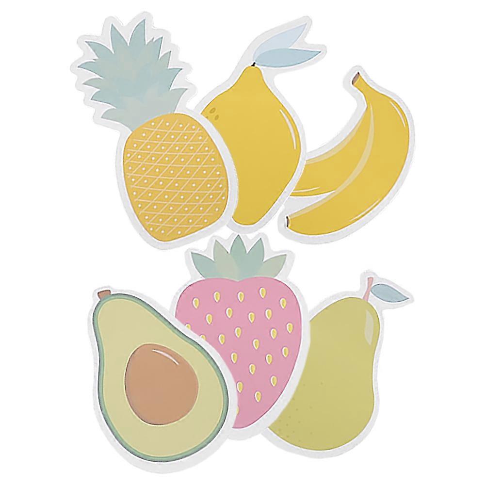 Decorative Fruit Peelable Memo Pads for Office 18Pcs
