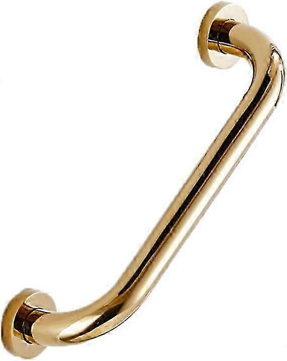Solid Ss Grab Bar Bathroom - Golden Hand Rail Shower Grip Wall Mounting (30cm)