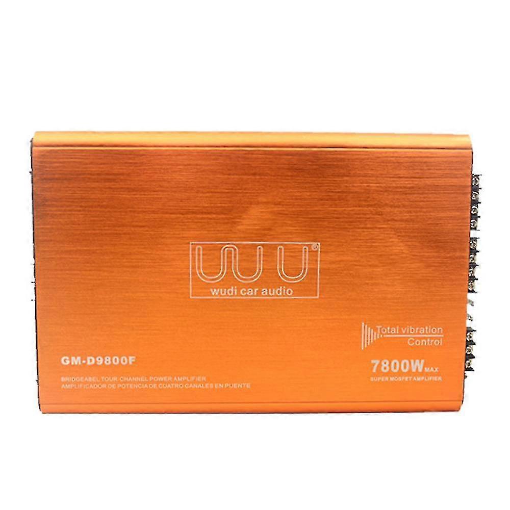 4-Channel Car Audio Amplifier 7800W HiFi Class-D Stereo Power Amplifier 4-Way High Power Amp. 2025