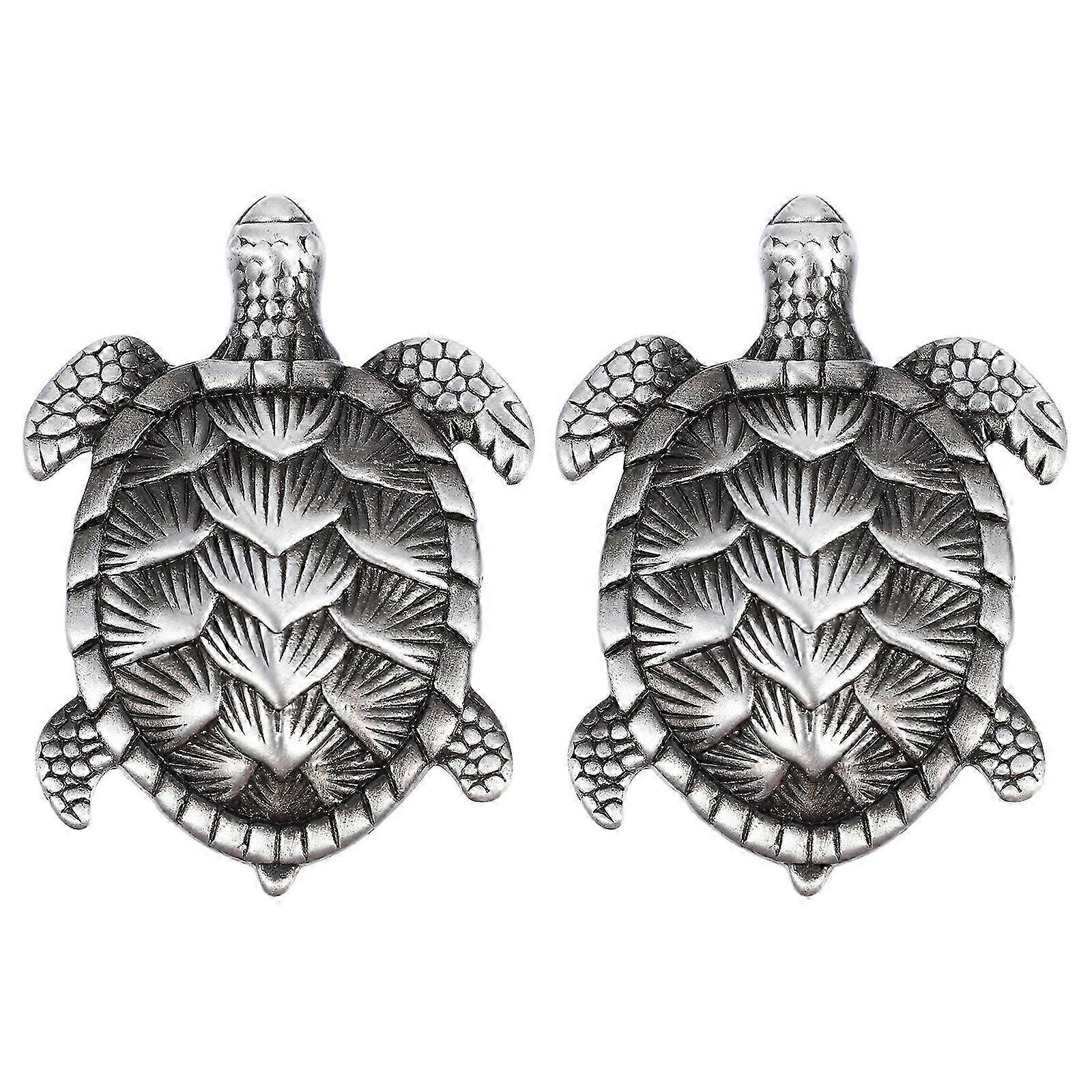 2025 2pcs Turtle Shaped Alloy Cupboard Cabinet Drawer Door Knobs Pull Handles
