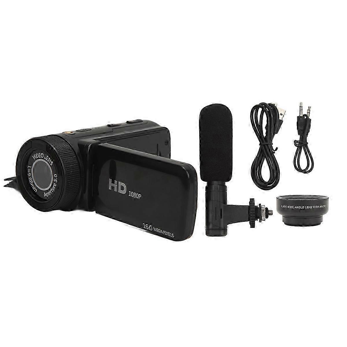 New Video Camera Camcorder Supporting Stereo Recording 2.4 Inch IPS USB Interface Digital Camera Re