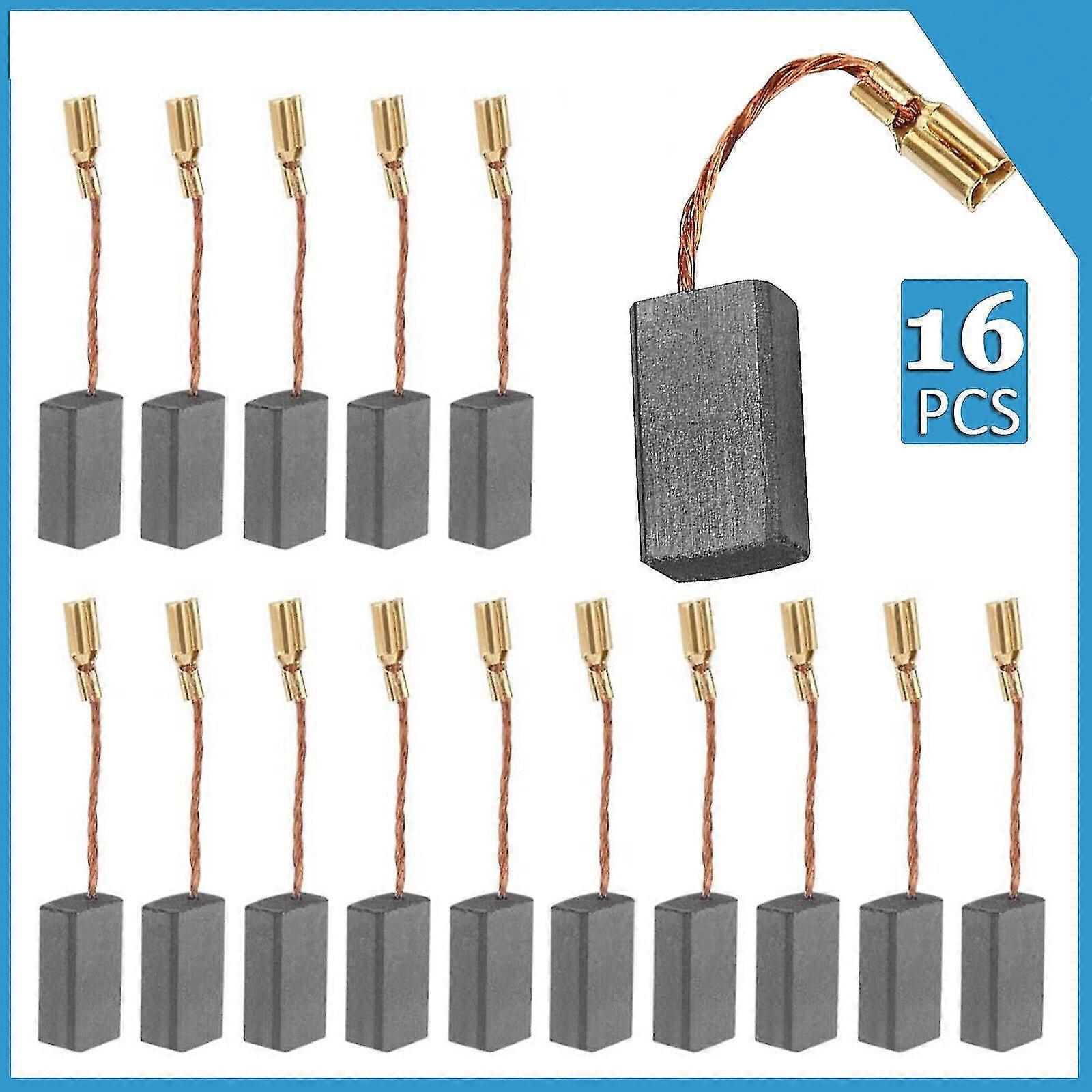 モーターボッシュアングルグラインダー用16 PCSカーボンブラシ15mm x 8mm x 5mmツール