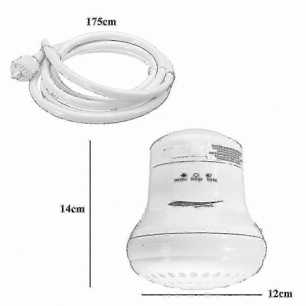 Electric Instant Water Heater with 3 Temperature Settings, 5400W Shower Head for Hot Water Needs