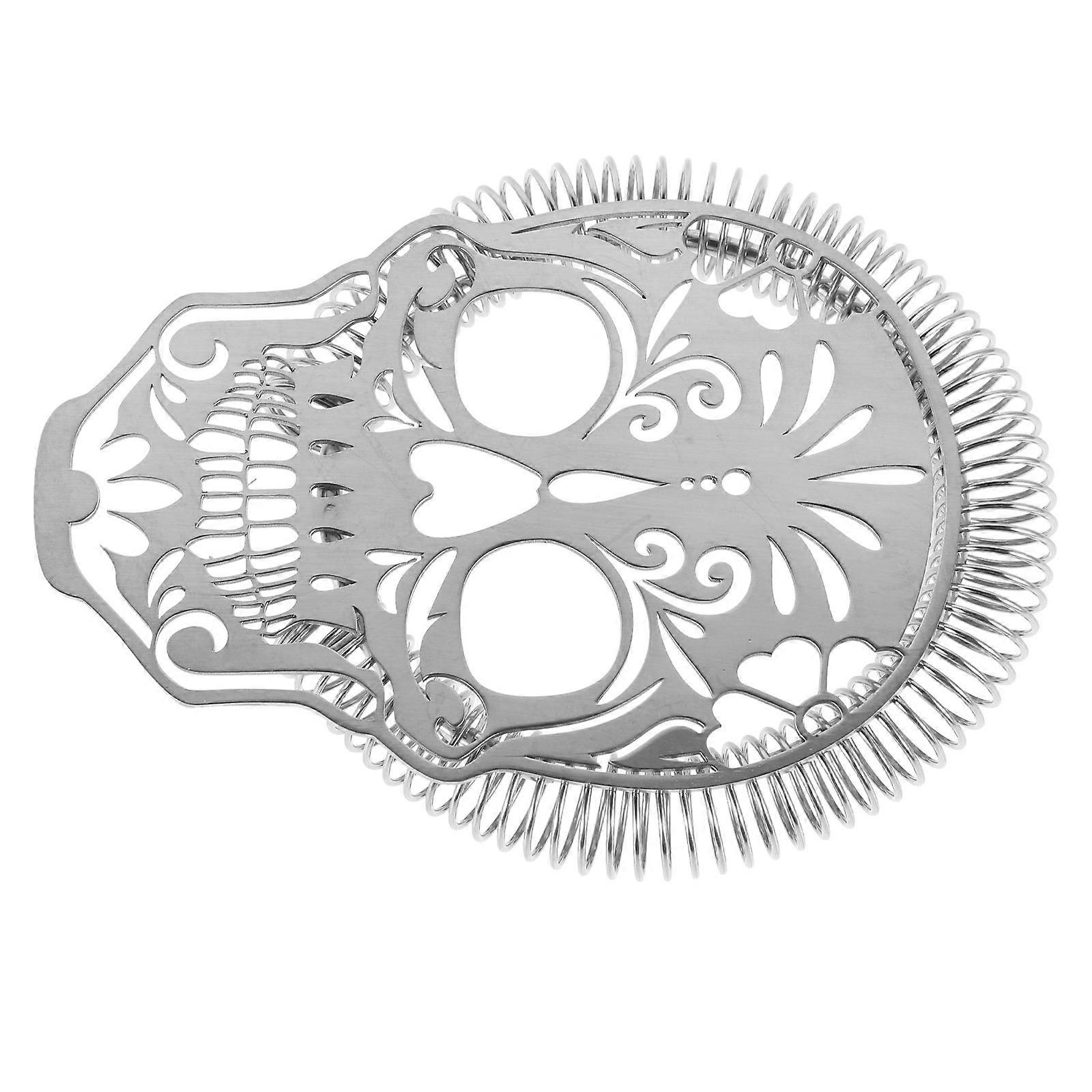 Bar Drink Filter Creative Skull Head Cocktail Strainer For Cocktail Making 1Pack
