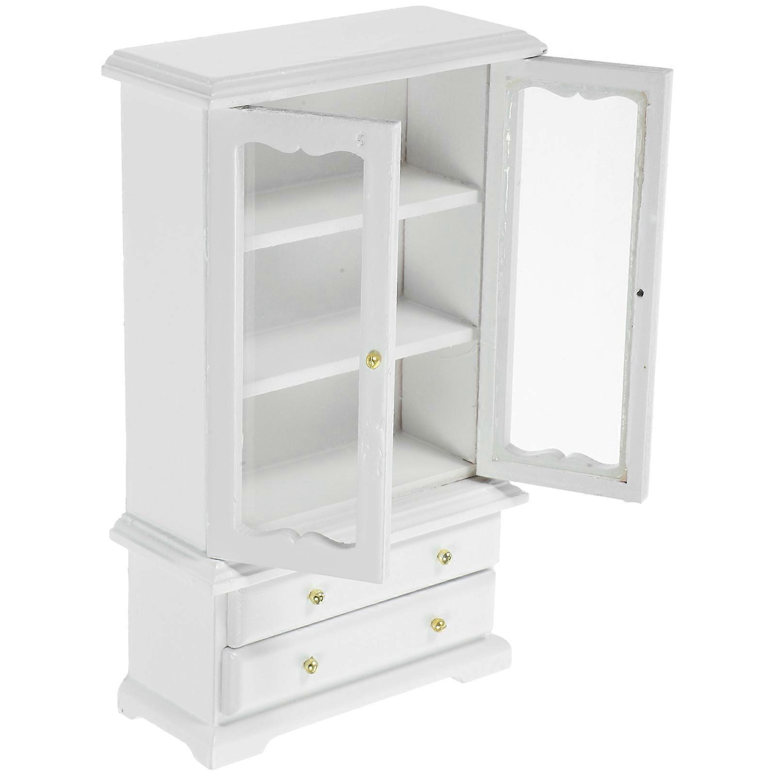 Miniature Display Shelf for Decoration 3Pcs Wooden Bookshelf Set