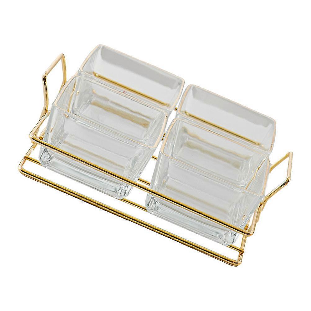 Candy Case Household Snack Storage Box Square Daily Use Light Luxury 22x19.5cm 2 Sets