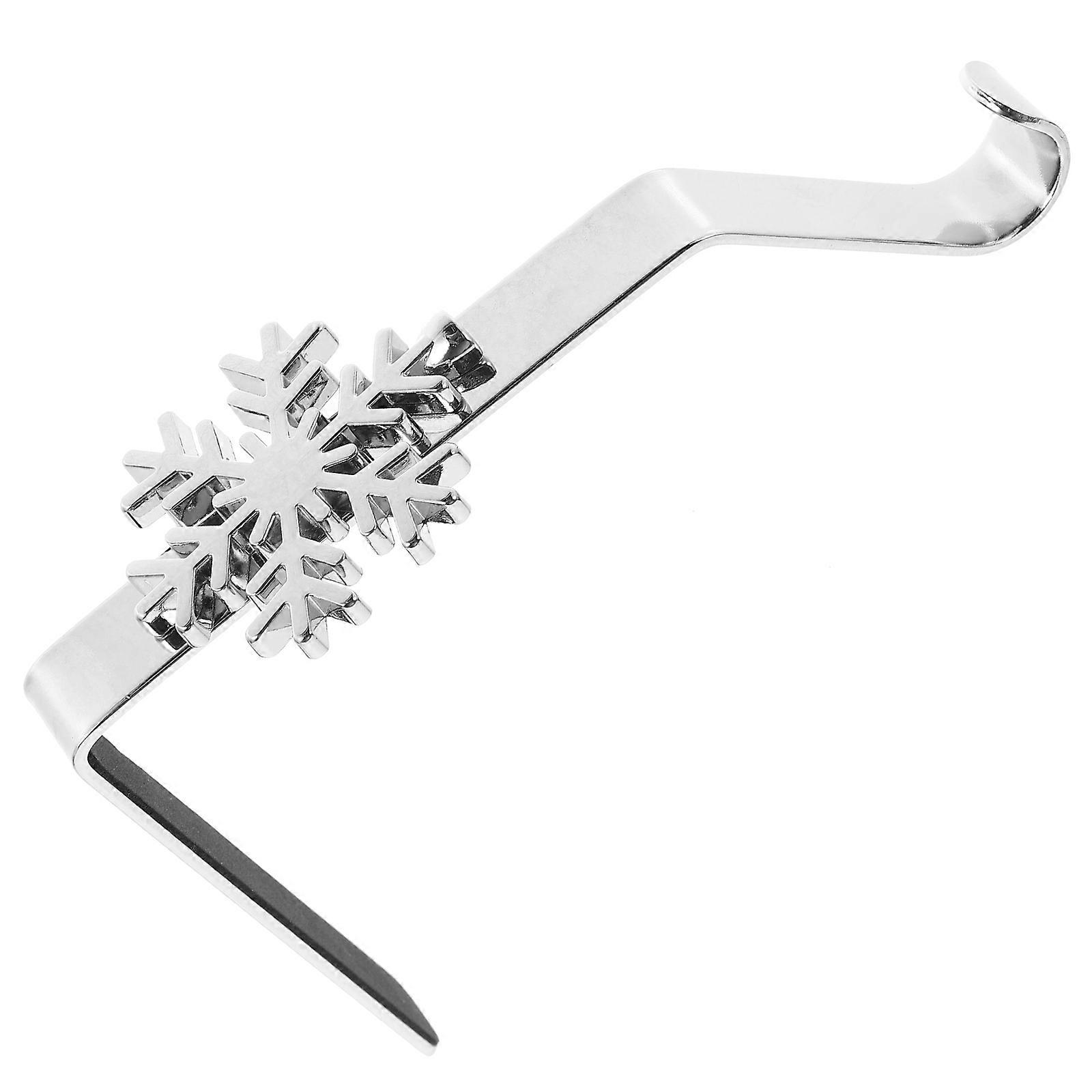 Silver Christmas Stocking Hook Iron Art Holder for Hanging 5Pcs