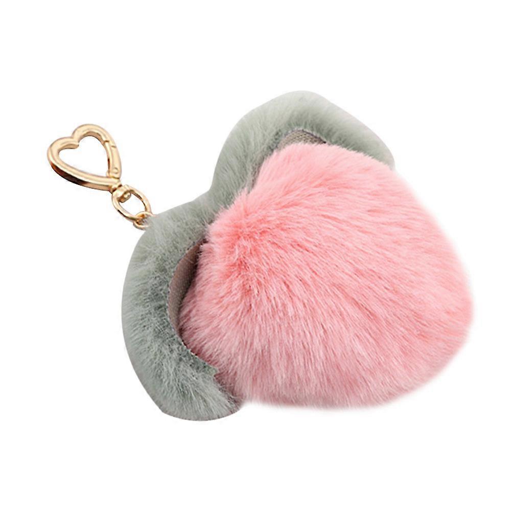 Adorable Peach Shape Hanging Decoration 2Pcs Key Chain Pendant Ideal For Backpacks And Bag Accessories