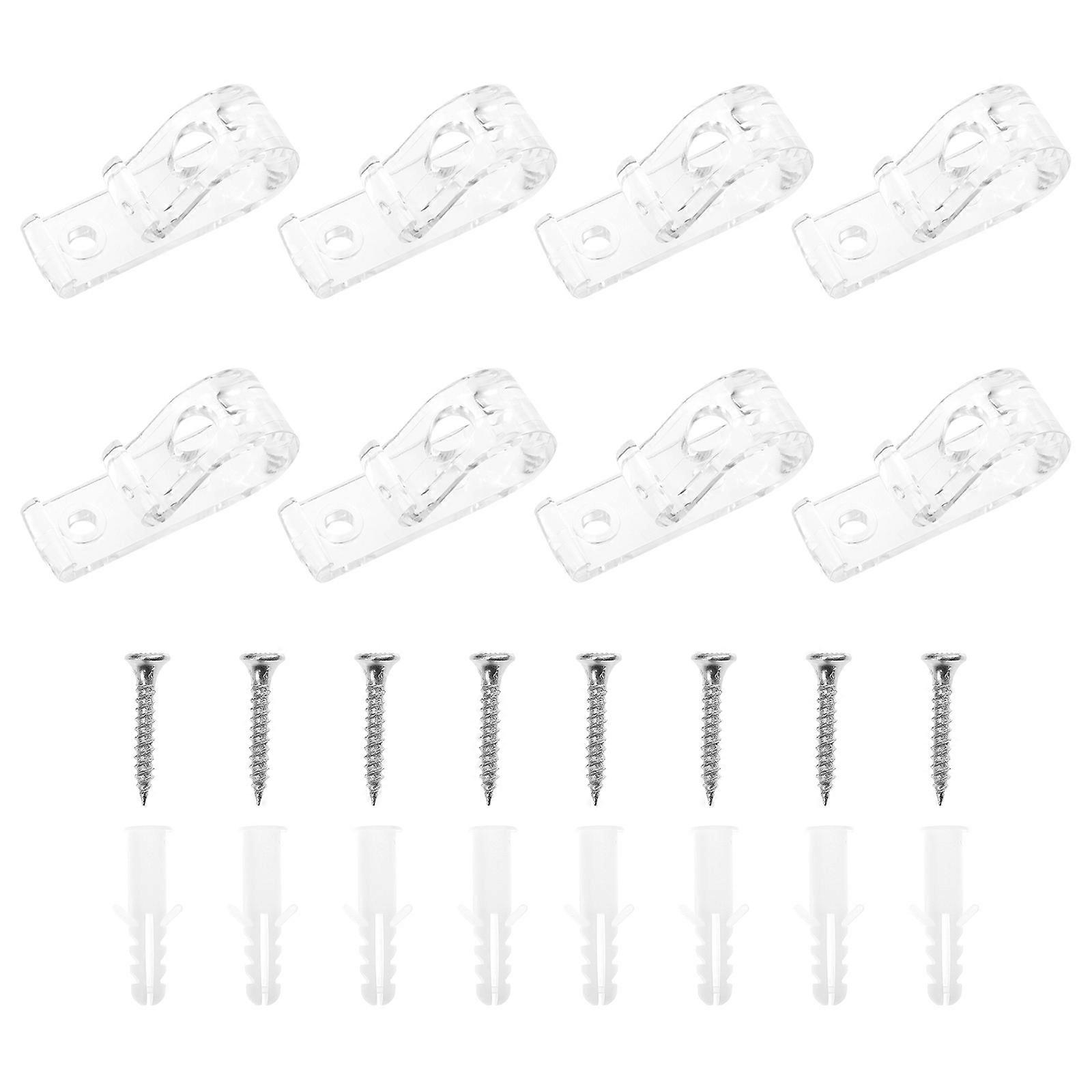 Transparent Curtain Hook Blinds Roller Hook for 24Pcs Accessories