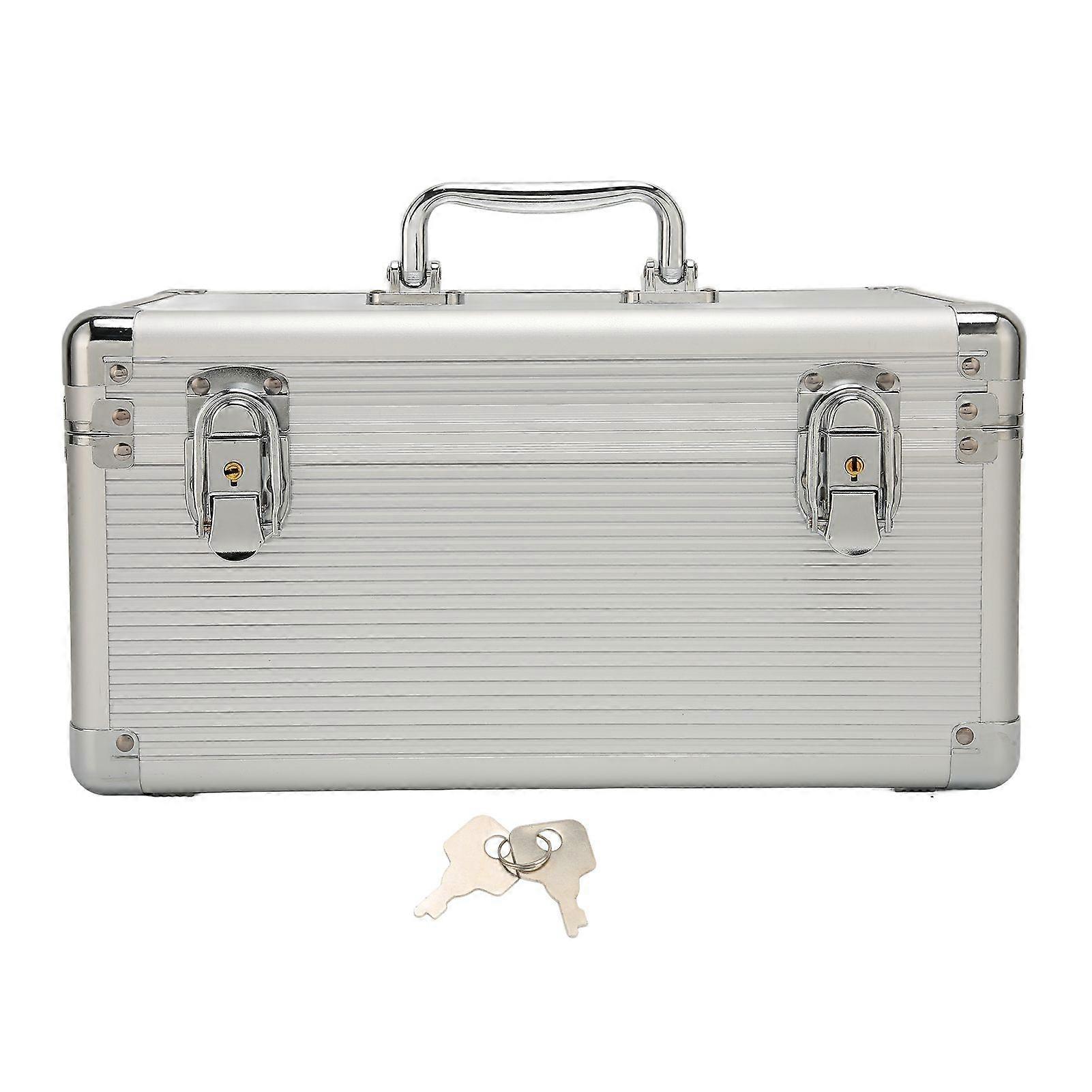 Hard Drive Storage Box 10 Bay Shockproof Hard Drive Storage Case with Security Lock 1 Tool Placement for 3 5in Hard Drives