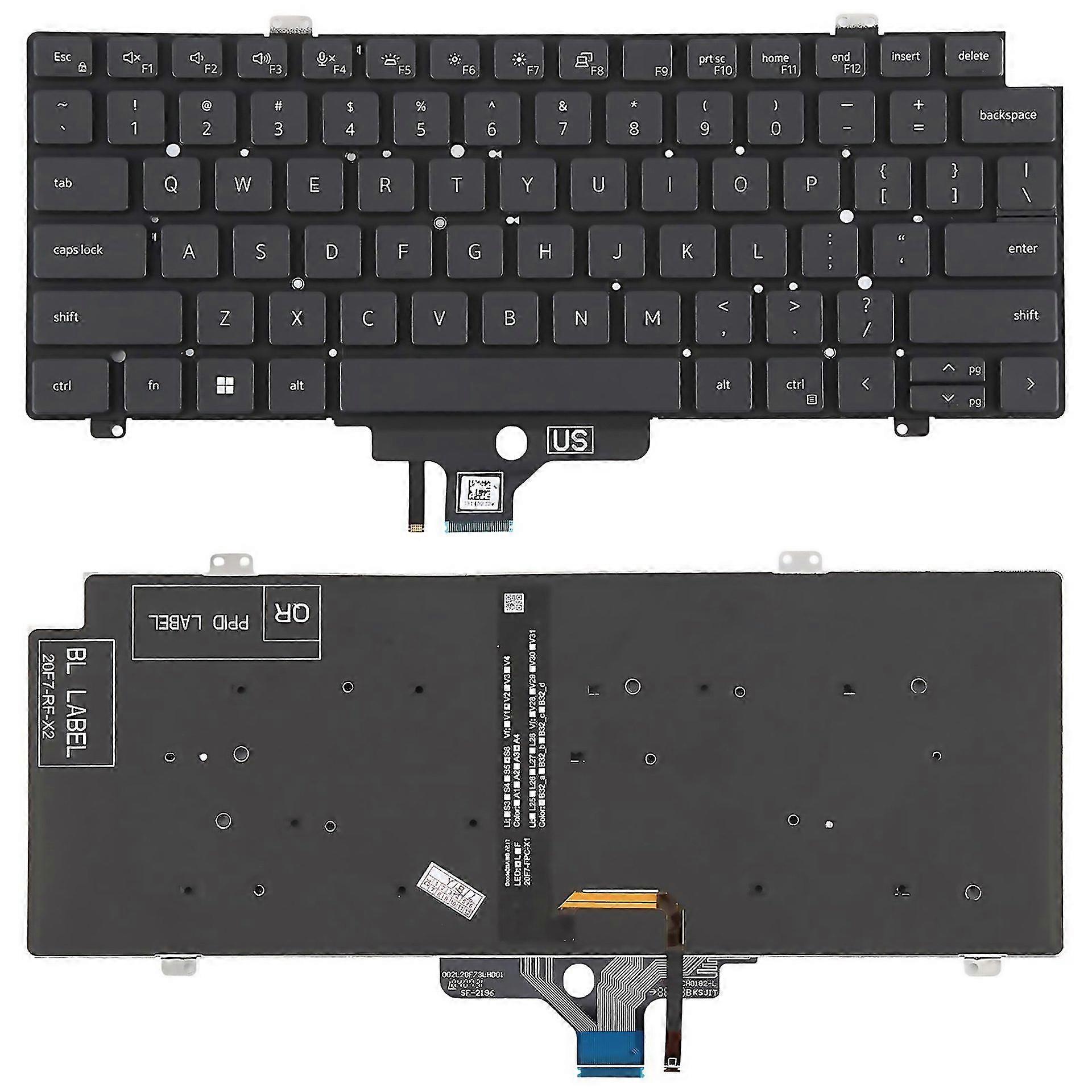 For Us Version Backlit Laptop Keyboard For Dell Latitude 7420
