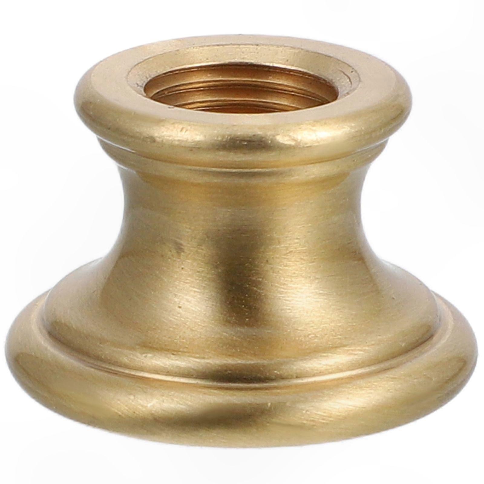 Solid Brass Lamp Connector M10 Threaded Pipe Coupling DIY Light Fixture Repair Parts Turned Brass Spindle