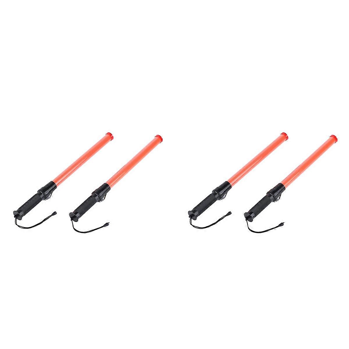 LED Traffic Control Stick,Safety Light Batons,16 Inches, 2Pcs