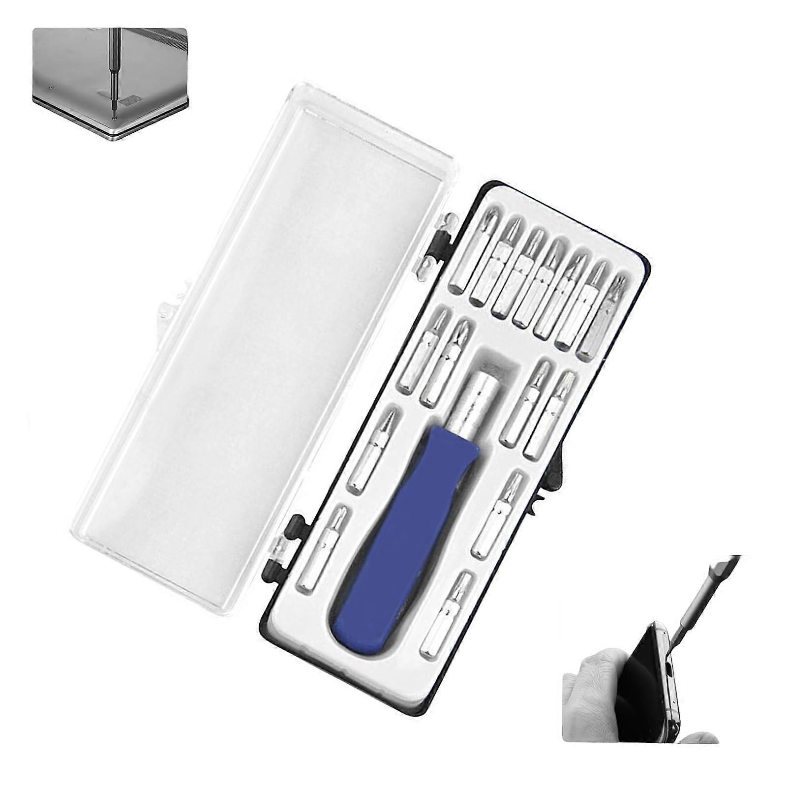 Precision Screwdriver Set 16 In 1 Magnetic Screwdriver Tool With Storage For Phone Computer Game Console Eyeglass Watch