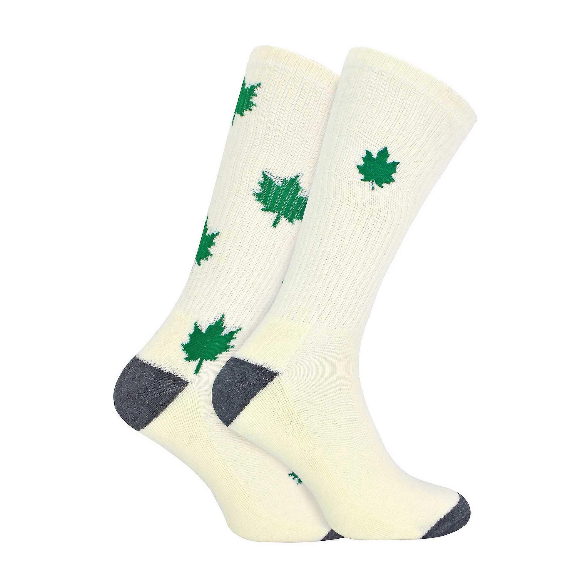 Urban Eccentric - Cotton Cushioned Novelty Leaf Unisex Socks
