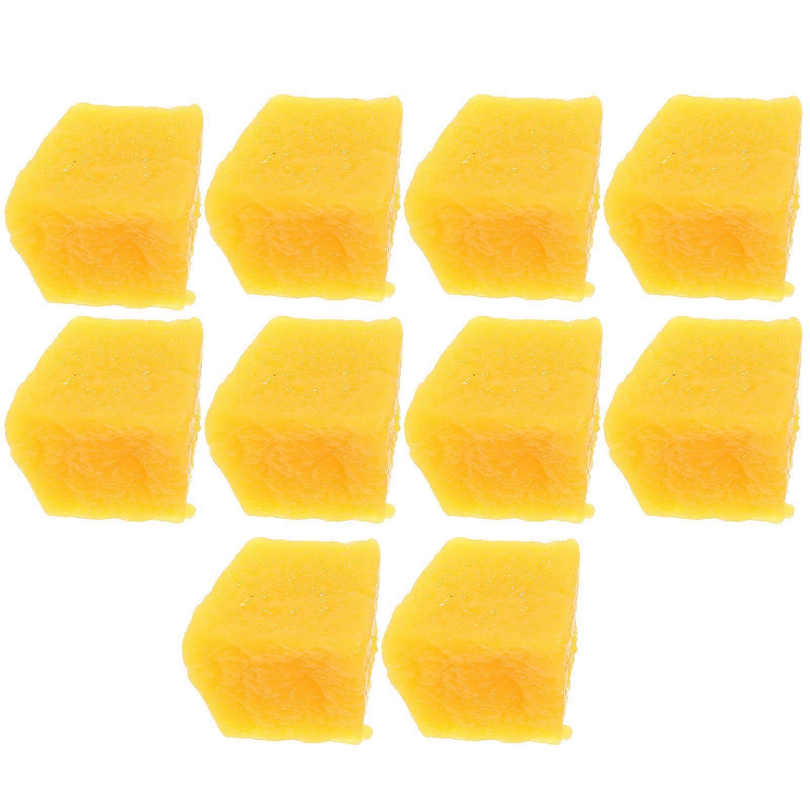 Artificial Mango Slice PVC Decor for 30Pcs Mango Slice Models