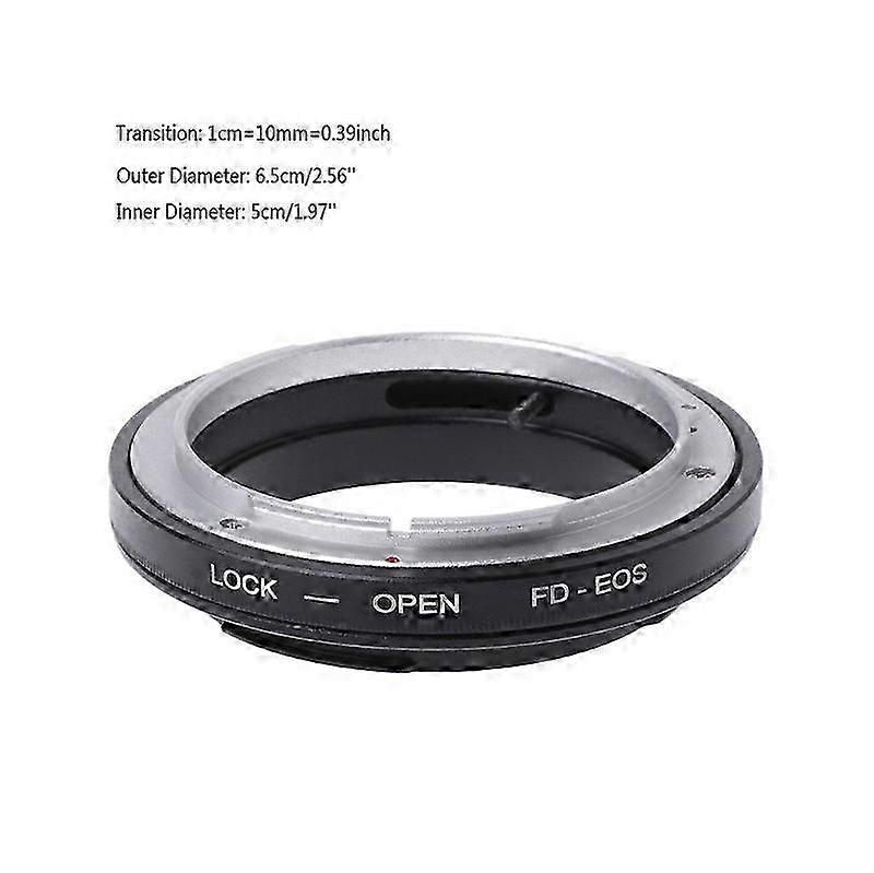 FD-EOS Mount Adapter Ring For Canon FD Lens to EF EOS Mount Camera Camcorder 26s