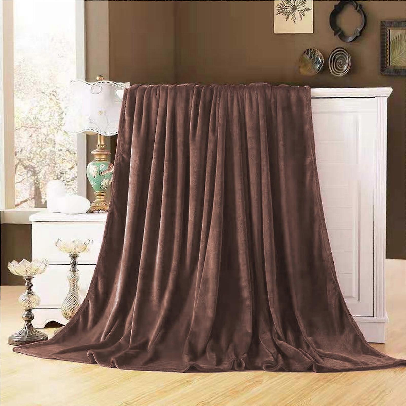 Jacenvly Ultra Soft Plush Throw Blanket, Cozy Velvet Flannel Checkered Blanket for Couch, Bed, Sofa - Lightweight & Warm, Compatible with All