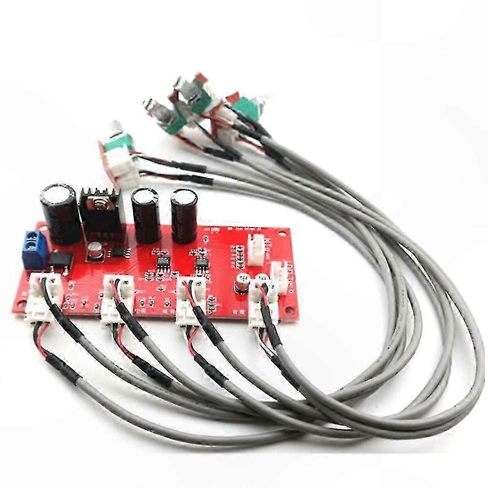 Stereo Preamp Amplifier Board with Treble, Middle, Bass, Volume and Tone Control for Audio Systems
