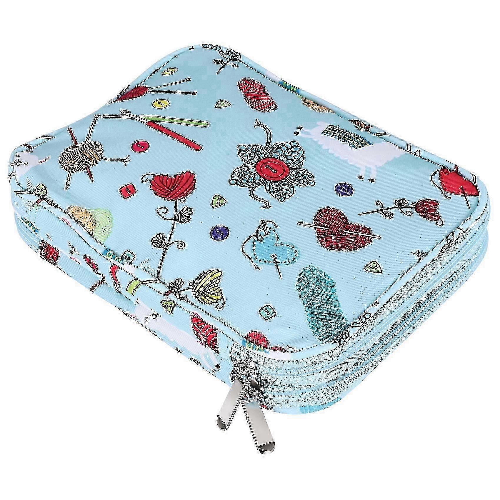 Empty Knitting Needles Case, Travel Storage Organizer Bag for Circular Needles
