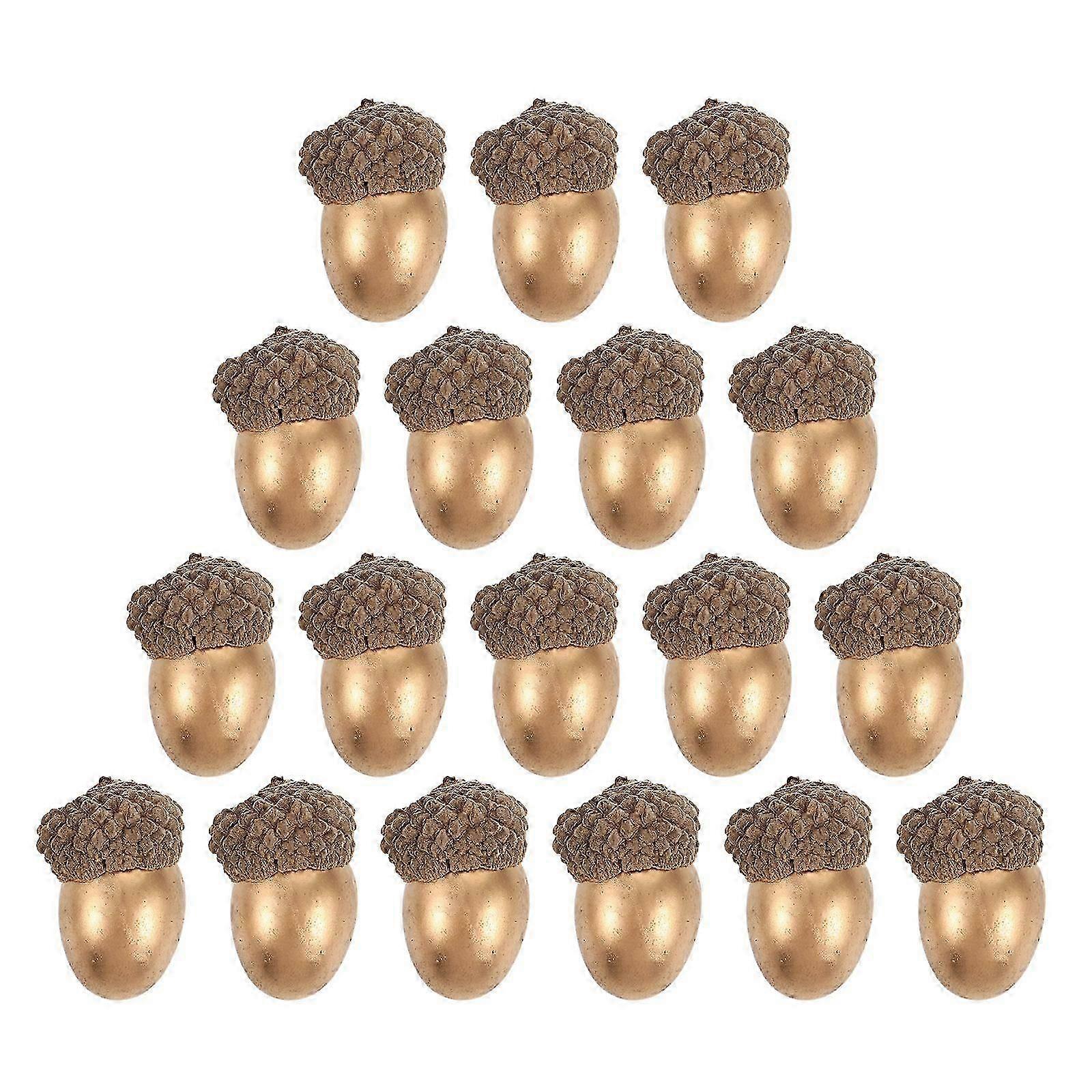 25Pcs Artificial Acorns Small Foam Acorns Christmas Pine Cone Decorations