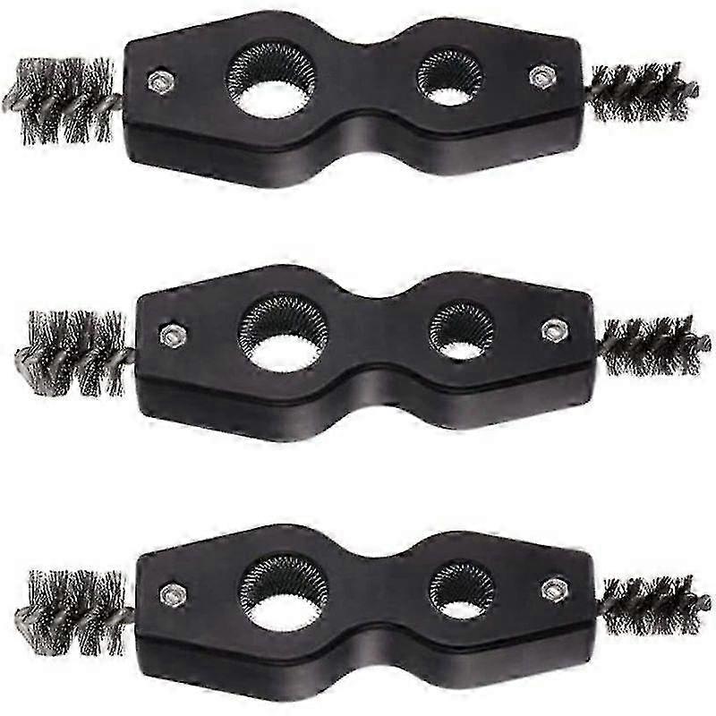 Pipe Cleaner Brush Tube Deburring Tool 4 In 1 For Plumbing Installation Soldering Copper Pipes Brazing Hardware Tools Wire Brush3pcsblack 25