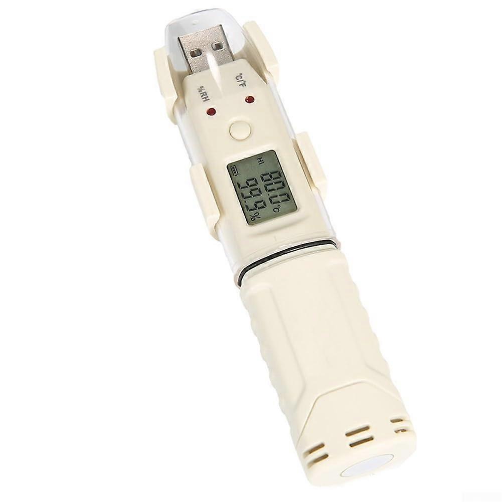 Humidity Recorder With USB Interface, ABS Dustproof Waterproof Cold Storage Thermometer For Warehouse Lab