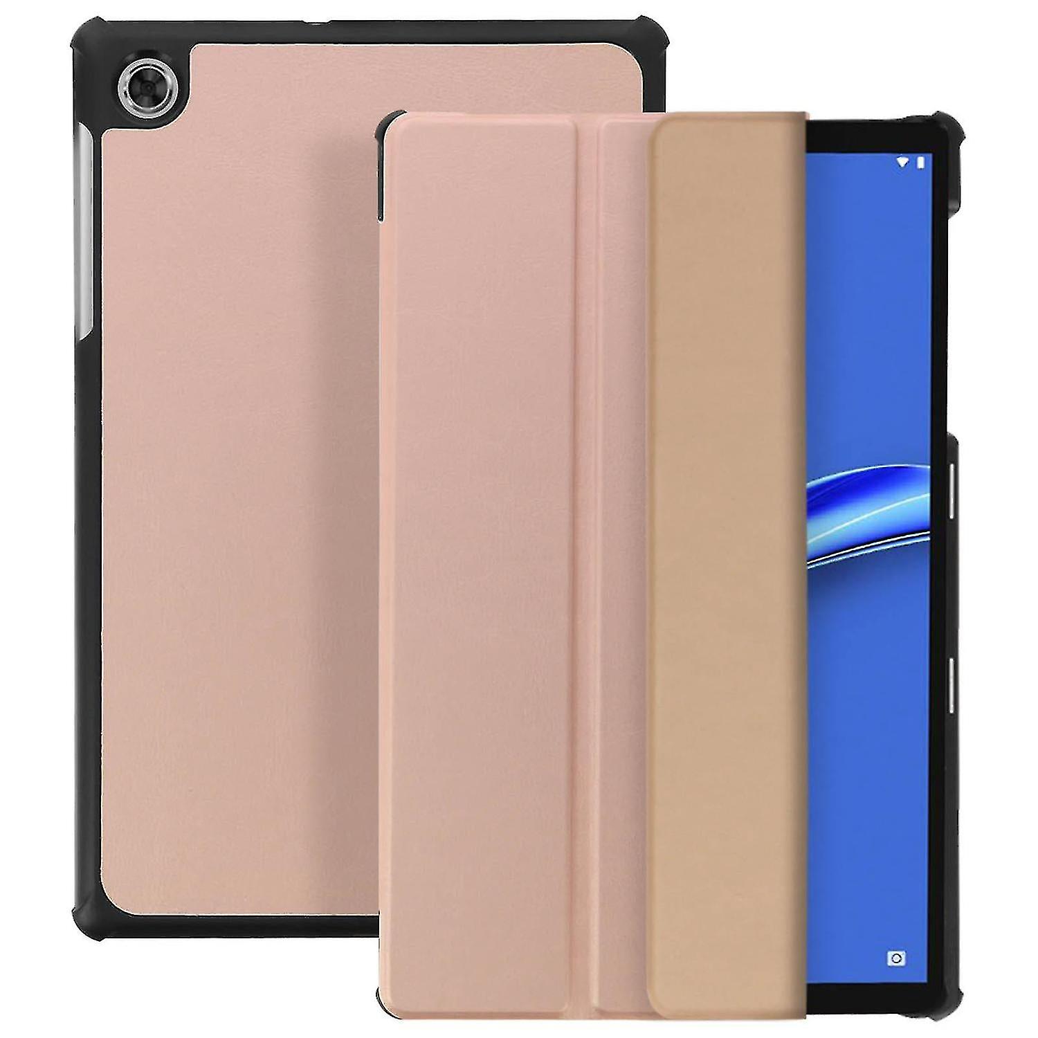 Computer Covers Skins Lenovo Tab M10 Plus Case With Video Support And Keyboard Slim Design Pink Rosé Gold