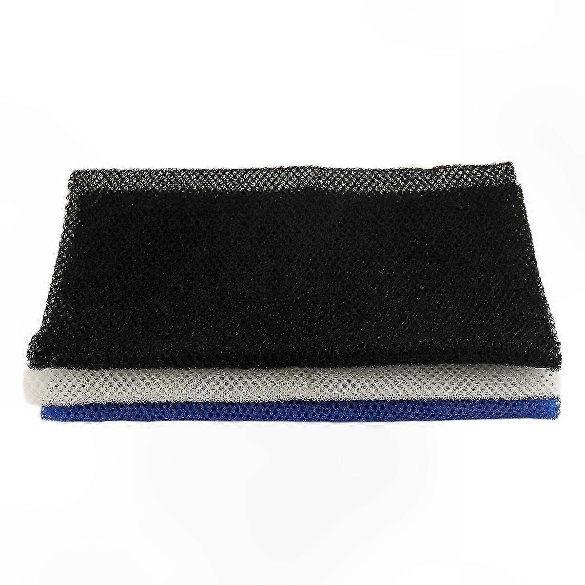3-Pack Long Mesh Bath Sponge for Exfoliating and Cleansing