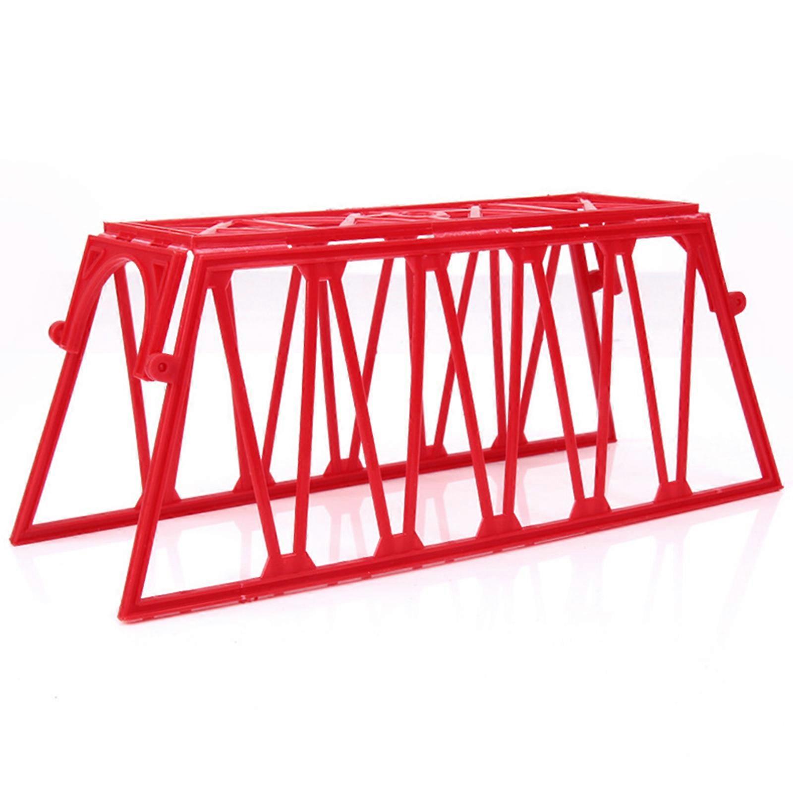 Modular Electric Railroad Model With Detachable Bridge For Creative Role Play Activities Multicolor